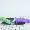 Fidget Toys Caterpillar 3D Push Bubbles SUGTION Cup Decompression Toy Relief Anti-Angiety Sensory For Children Aldult