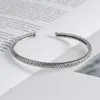 Bangle Design Vintage Punk Tarwes Patroon Open Bracelet Dames en Men Casual Fashion Boho Jewelry