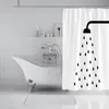 Shower Curtains Nordic modern minimalist polyester waterproof shower curtain cloth partition shower curtain bathroom supplies to send hook 230323