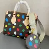 Shopping Bag Crossbody 2 Pcs Set Borse ONTHEGO Borse Tote Borsa Color Wave Point Flowers Totes Donna Borsa a tracolla larga