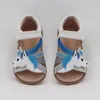 Sandals tipsetoes Top Brand Unicorns Soft Leather in Summer Girls Barn Barefoot Shoes Kids Baby Toddler 1 12 år gammal 230322