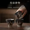Cups Saucers Japanese-Style Lotus Tea Cup Stoare Teaware Small Single Master