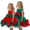 Flickaklänningar 2023 mode barnkläder sommarmodeller flickor prinsessan klänning jul