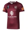 2022 National Rugby League Queensland Qld Maroons Malou Jerseys of Origin Rugby Jersey Custom Men Shirt Size S - 3xl Top Quality