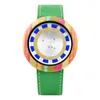 Нарученные часы 2023 Дизайн высококачественные роскошные деревянные Quartz Watch модные повседневные регулируемые цветные циферблаты подарочные часы для мужчин женщин