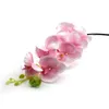 Decoratieve bloemen kransen bruiloft orchidee zijde bloemen boeket bloem kunstmatige woning decor plastic flanel een tak heeft 8 levensecht