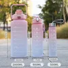 water bottle 3pcs/Set Large Capacity Water Bottle Sports Water Bottle Girls Children Drinking Bottle With Time Marker Set 2000ML 900ML 280ML P230324