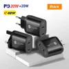 Novo Dual PD 40W Charging Fast Charger Tipo CPD Dual Porta Charging Rápida Adequado para Porta Dual PD 12 Telefone