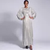 Vêtements ethniques robes africaines pour femmes musulmanes Abaya doré Sexy robe de soirée tunique boîte de nuit à manches longues Maxi afrique