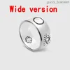Klasyczny projektant męski pierścień miłosny dla kobiet -ducha czaszka luksusowy pierścień platowany vintage srebrna litera moda unisex homme baguedul5