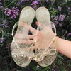 Kapdy 2023 Summer Fashion Women Flat Niria Flip Flip Flip Flops Cool Jelly Buty