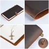 Notepads Moterm 100 Genuine Leather Notebook مصنوعة يدويًا مذكرات كوكب البقرة مخطط ترسم TN TN COVER 230323