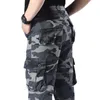 Pantalons pour hommes Camouflag Cargo Pants Men Combat Military Work Overalls Straight Tactical Pants MultiPocket Baggy Casual Cotton Slacks Pantalons 230324