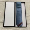Luxury New Designer Men's Letter 100% Tie Silk Necktie black blue Aldult Jacquard Party Wedding Business Woven Fashion Design Hawaii Neck Ties With box 1134