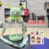 Water Bottles Kids Sippy Cup Antler Creative Cartoon Baby Cups With Straws Leakproof Outdoor Childrens