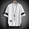 Magliette da uomo Estate Maniche corte Harajuku Corea Moda Bianco Nero T Shirt Streetwear Hip Hop Maglietta oversize Mens Top Tees Maglietta Abbigliamento 230324