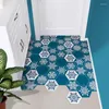 Dywany korytarz sypialnia mata dywan dywan domowe podłoga wejście pu przeciwpoślizgowe odporne na olej olejowe łatwe czyste maty sześciokątne wzór DIY