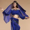 Stage Wear Performance Femme Costume de danse du ventre Bollywood Gypsy Costumes Femmes Inde Egypte Robe de danse Dnacewear