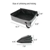 Other Cat Supplies Portable Toilet With Cover Pet Accessories Home Easy Clean Outdoor Camping Cat Litter Box Waterproof Folding Oxford Cloth Soft 230324