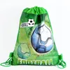 Geschenkverpackung 12 Stück Fußball-Themenrucksack Alles Gute zum Geburtstag Party Vliesstoffe Fußball Kordelzug Geschenke Tasche Babyparty Mochila 230324