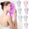 Schoonheid items 7 kleuren schoonheidstherapie lamp foton led gezicht masker licht huidverzorging rimpel rimpel acne verwijdering gezicht nek verjonging led face masker