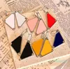 PRAD oorring Brand Triangle Letter Charm oorbellen vrouwen