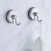 Hooks & Rails 2/4PCS Black Vacuum Suction Cup Hook Punch-free Wall Hangers Towel Keys Coat Reusable Shower Home Bathroom AccessoriesHooks