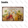 Vintage Shabby Chic Kaffee Metall Zinn Zeichen Platte Vintage Bier Metall Malerei Platte Wand Dekor Poster Bar Pub Küche Dekor Platte 30X20 cm W03