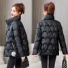 Women's Trench Coats Explosive Down Cotton Jacket Female Short Winter Korean Version Of Thickened Bright Surface Loose