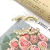 رجعية العلامة التجارية Ellipse Pearl Brooch Letter Designer Brouches for Women Charm Wedding Hight