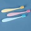 Bath Accessory Set 3pcs Children Kids Oral Cleaning Toothbrush Soft Bristles PP Handle Training Toothbrushes