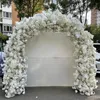 Décoration nouveauté arrangement floral de mariage 3d fleur de rose blanche suspendue décoration d'arc de fleur imake720