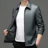 Chaqueta de piel de oveja de ocio de motocicleta de alta calidad para primavera y otoño de invierno dulce para hombre 230324