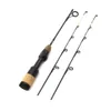 Boat Fishing Rods 58cm Winter Ice Fishing Rods 2 tips Spinning Rod Carbon Fiber Ice pole Ultra-light Carp Fishing 230324