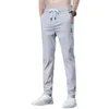 Men's Pants Solid Color Mens Casual Elastic Waist Pencil Breathable Joggers Men Cargo Streetwear 230324