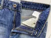 Designer borduurwerk anagram jeans dames mode vrouwelijke femme lente zomer jeans mode hoge taille wijd been flare rechte broek casual stijl losse broek