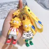 Cartoon Família fofa crianças joalheria Keychain Backpack Animation Key Anel Anel Acessórios Multi Colors