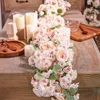 Dekoratif çiçek çelenkleri 1.8m yapay kiraz çiçeği çelenk sahte ipek çiçek asılı asma sakura parti düğün kemeri ev dekor 230324