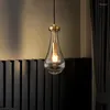 Hanglampen moderne minimalistische glazen waterfles kleine kroonluchter woonkamer decoratie slaapkamer bedkamer lamp led verlichting voor huis