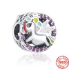 925 Siver Beads Charms för Pandora Charm Armband Designer för kvinnor Santa Claus Pig Carousel Bells For Women Jewelry Making Berloque