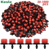 Sprayers KESLA 30-1000PCS 4/7mm Garden Irrigation Nozzle Adjustable Dripper Watering Sprinkler Emitter Micro Drip Balcony Yard Greenhouse P230310