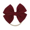 Bowknot Hair Band Birls Hairbands Soft Traconsly Ribbon Fashion Hair Bows Party head lead kids head hair accessories ties 40 color