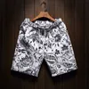 Men's Shorts Summer Fashion Brand Men Linen printed Hawaiian Beach Short Hip hop Comfortable Bermuda Casual shorts size M 4XL 5XL 230324