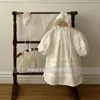 Fille robes bébé filles coton lin robe d'été manches bouffantes enfants froncé vêtements amples doux enfants vêtements décontractés