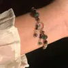 Bracelets porte-bonheur Style chinois Jade Bracelet femmes Vintage collier fait à la main pierre naturelle perle main anneaux bijoux accessoires