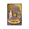 Vintage Fleurs Jardins Métal Peinture Signes Lavande Camion Art Affiche Plaque Décoration Murale Pub Restaurant Maison Rétro Pays Art Ferme Décor Plaque 30X20cm W03