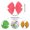 Bowknot Hair Band Birls Hairbands Soft Traconsly Ribbon Fashion Hair Bows Party head lead kids head hair accessories ties 40 color