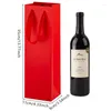 Gift Wrap 1 9 35cm Wine Tote Bags Wrapping Paper Bag Holiday Party Bottle Christmas