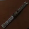 شاهد حظر السوار السوار لعام 1853 PRC200 T17 T461 T055 T014 Men Fold Clasp Watches Accessories Stainless Steel Watch Chain 230323