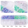 Nail Art Décorations Multi-taille Strass 3D Cristal AB Transparent DIY Multicolor Rivet RhinestonesNail